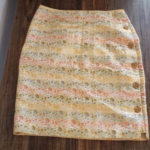 Betsey Johnson Brocade Pencil Skirt